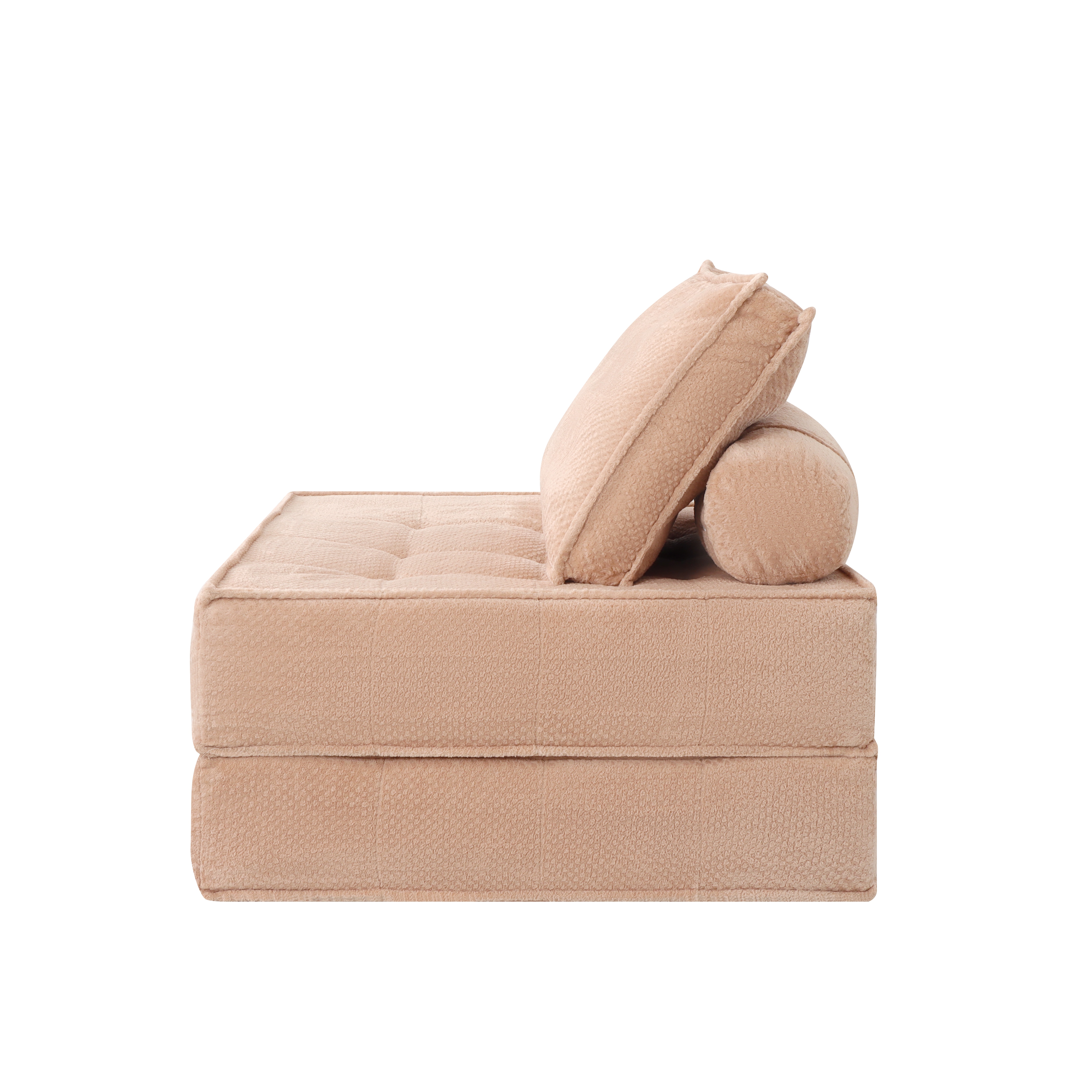 66.9 Inch Modular Sofa, Single Seater, Double-layer Multi-combination, Skin-friendly Fabric, DIY Suitable For Living Rooms, Study Rooms, Bedrooms, And Other Spaces. PINK_maomaolike.com